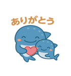親子ジンベエのほっこりスタンプ（個別スタンプ：3）