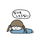 やる気がない女（個別スタンプ：2）