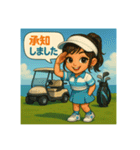 T君とKちゃんのゴルフスタンプ（個別スタンプ：4）