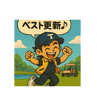 T君とKちゃんのゴルフスタンプ（個別スタンプ：24）