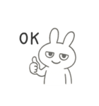 うさぎ、ちょっとだるい。（個別スタンプ：9）