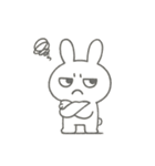 うさぎ、ちょっとだるい。（個別スタンプ：10）