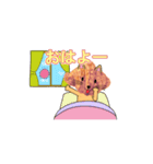 動くクロワッにゃん Tver（個別スタンプ：1）