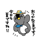 はさまれポポとププ【夏】（個別スタンプ：1）