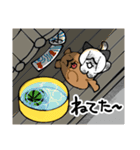 はさまれポポとププ【夏】（個別スタンプ：6）
