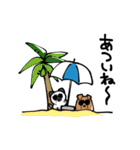 はさまれポポとププ【夏】（個別スタンプ：9）
