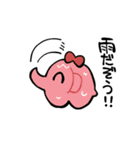 はさまれポポとププ【夏】（個別スタンプ：25）