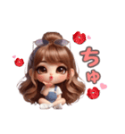 可愛い♡すきすきわがまま彼女♡（個別スタンプ：12）