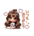 可愛い♡すきすきわがまま彼女♡（個別スタンプ：14）