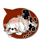 シーズー犬 2025 「カラフルな吹き出し」（個別スタンプ：17）