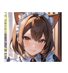 猫耳の茶髪 ＆ 温かい笑顔0（個別スタンプ：8）