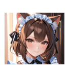 猫耳の茶髪 ＆ 温かい笑顔0（個別スタンプ：11）