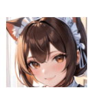 猫耳の茶髪 ＆ 温かい笑顔0（個別スタンプ：13）