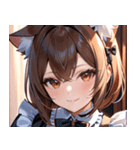 猫耳の茶髪 ＆ 温かい笑顔0（個別スタンプ：16）