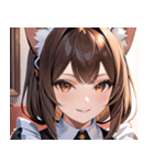 猫耳の茶髪 ＆ 温かい笑顔0（個別スタンプ：24）