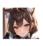 猫耳の茶髪 ＆ 温かい笑顔0（個別スタンプ：28）