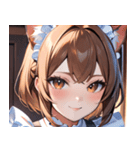 猫耳の茶髪 ＆ 温かい笑顔0（個別スタンプ：30）