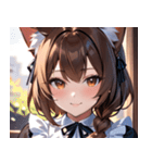 猫耳の茶髪 ＆ 温かい笑顔0（個別スタンプ：31）