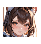 猫耳の茶髪 ＆ 温かい笑顔0（個別スタンプ：33）