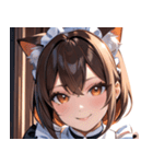 猫耳の茶髪 ＆ 温かい笑顔0（個別スタンプ：36）