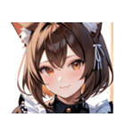 猫耳の茶髪 ＆ 温かい笑顔0（個別スタンプ：37）