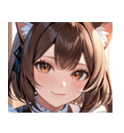猫耳の茶髪 ＆ 温かい笑顔0（個別スタンプ：38）
