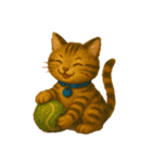 色んなテニス猫（個別スタンプ：22）