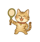 色んなテニス猫（個別スタンプ：35）