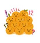 冬はみかん。お正月クリスマス日常にみかん（個別スタンプ：15）