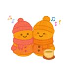 冬はみかん。お正月クリスマス日常にみかん（個別スタンプ：32）