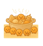 冬はみかん。お正月クリスマス日常にみかん（個別スタンプ：33）