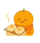 冬はみかん。お正月クリスマス日常にみかん（個別スタンプ：39）