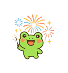 カエルの夏祭りスタンプ♪（個別スタンプ：1）