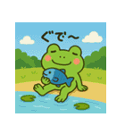 カエルの夏祭りスタンプ♪（個別スタンプ：24）