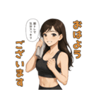 筋トレ女子のモチベUP31種おはようスタンプ（個別スタンプ：26）