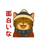 ふてぶてしいネコ、ツンデレネコ 冬（個別スタンプ：16）