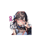 魅惑のピンクメガネ姉さん（個別スタンプ：11）