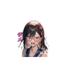 魅惑のピンクメガネ姉さん（個別スタンプ：12）