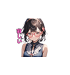 魅惑のピンクメガネ姉さん（個別スタンプ：13）