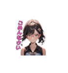 魅惑のピンクメガネ姉さん（個別スタンプ：16）
