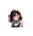 魅惑のピンクメガネ姉さん（個別スタンプ：18）