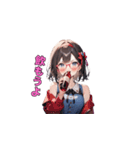 魅惑のピンクメガネ姉さん（個別スタンプ：22）