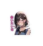 魅惑のピンクメガネ姉さん（個別スタンプ：31）