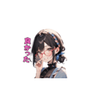 魅惑のピンクメガネ姉さん（個別スタンプ：36）