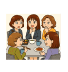 Office Lady M（個別スタンプ：10）