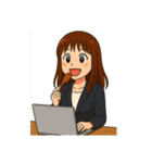 Office Lady M（個別スタンプ：11）