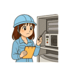 Office Lady M（個別スタンプ：12）