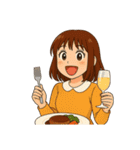 Office Lady M（個別スタンプ：18）