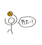 ハンドボールしてる棒人間（個別スタンプ：5）