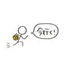 ハンドボールしてる棒人間（個別スタンプ：6）